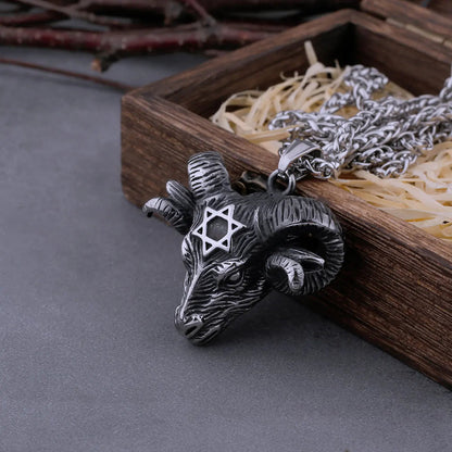 BAPHOMET HEAD NECKLACE - Cozilia