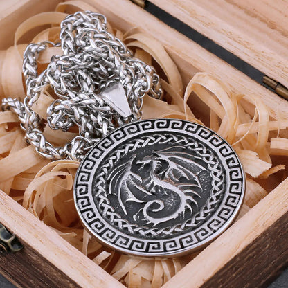 VINTAGE DRAGON PENDANT NECKLACE - Cozilia