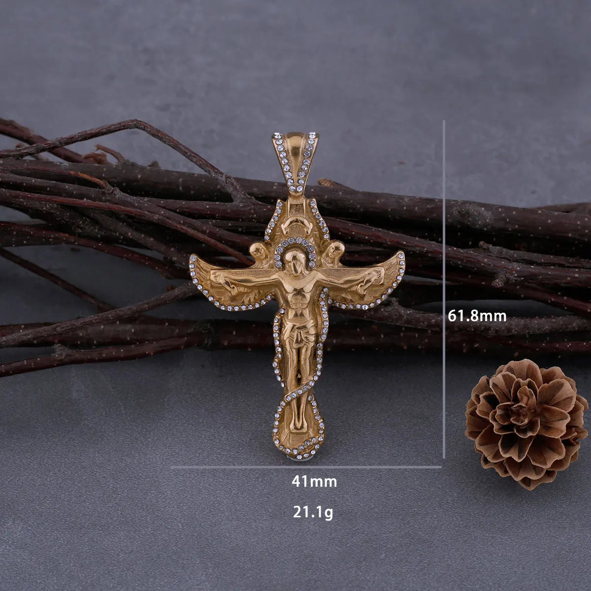 CHRISTIAN CROSS PENDANT NECKLACE - Cozilia