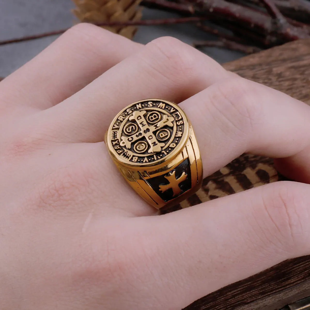 ST. BENEDICT'S CROSS RING - Cozilia