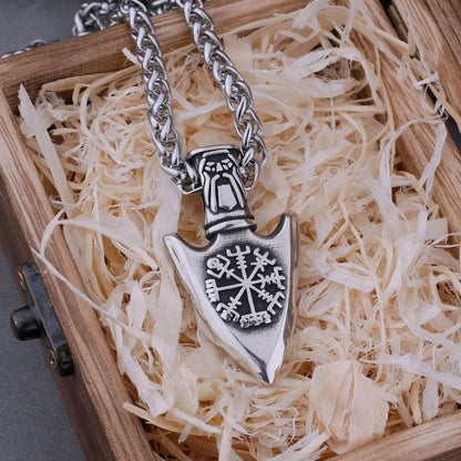 VIKING VEGVISIR ARROWHEAD NECKLACE - Cozilia