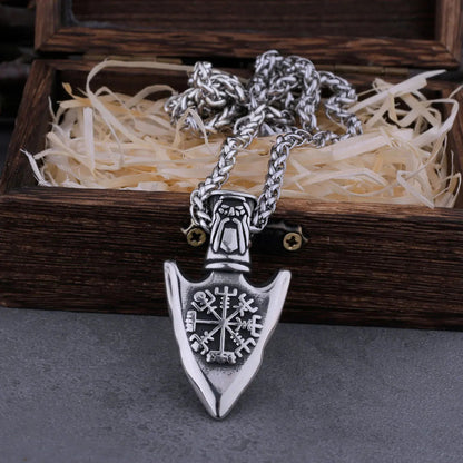 VIKING VEGVISIR ARROWHEAD NECKLACE - Cozilia