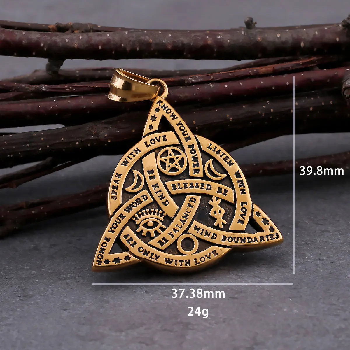 CELTIC KNOT AMULET NECKLACE - Cozilia