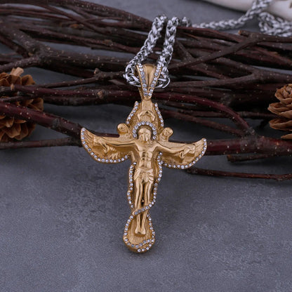 CHRISTIAN CROSS PENDANT NECKLACE - Cozilia