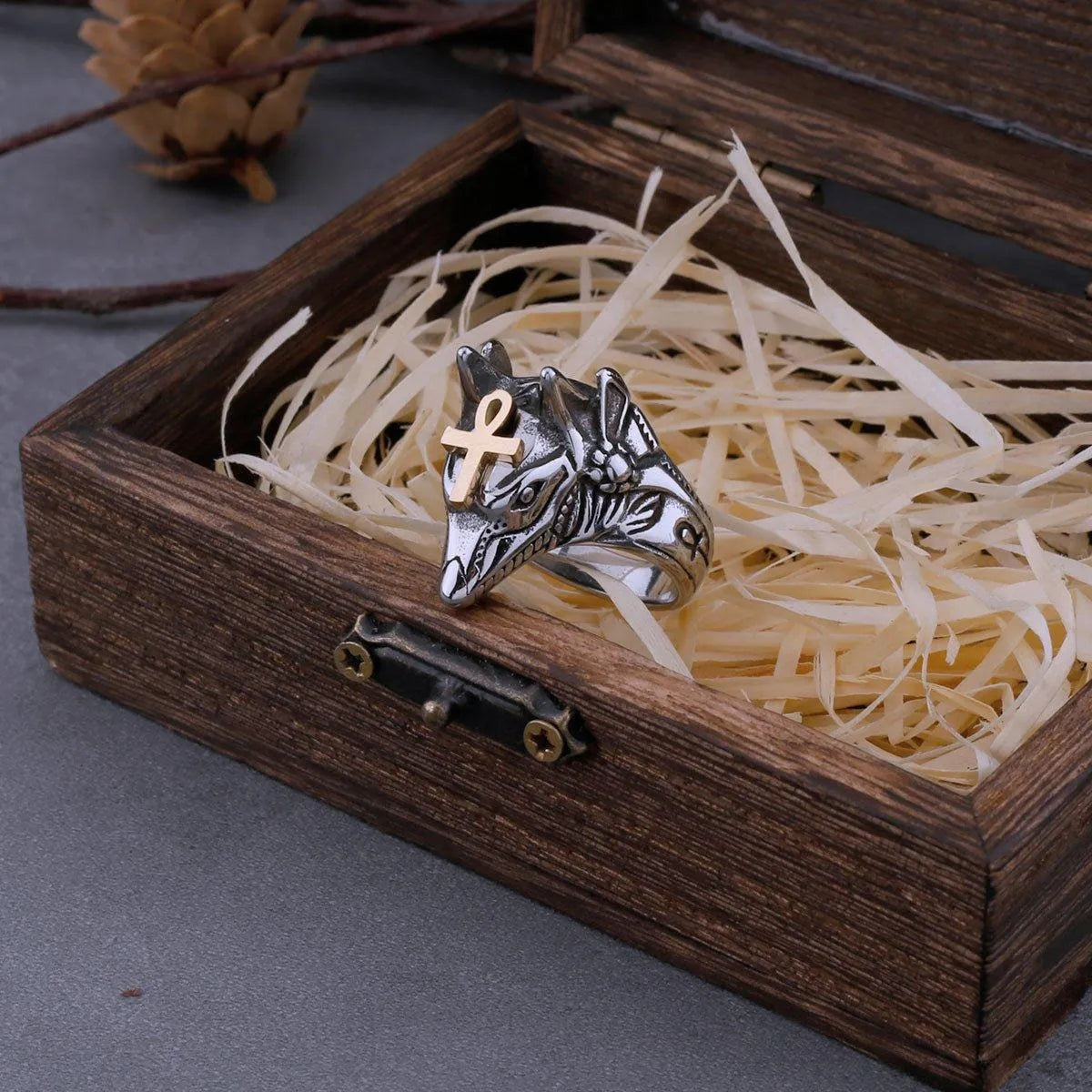 ANUBIS HEAD RING - Cozilia