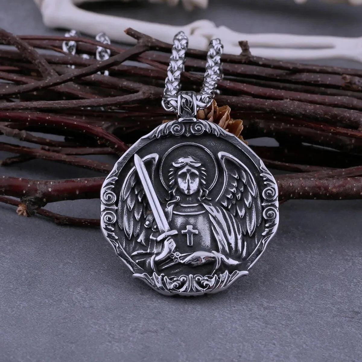 ARCHANGEL MICHAEL PROTECT US NECKLACE - Cozilia