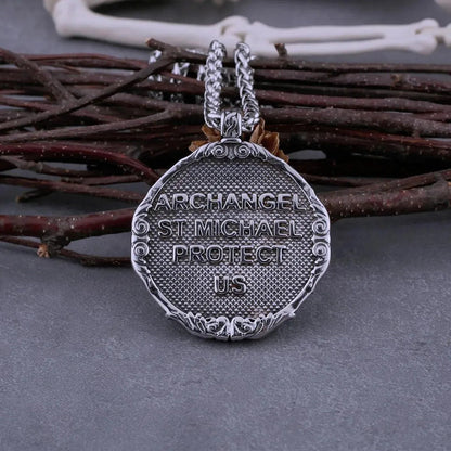 ARCHANGEL MICHAEL PROTECT US NECKLACE - Cozilia