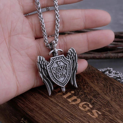 ARCHANGEL MICHAEL SWORD & SHIELD NECKLACE - Cozilia