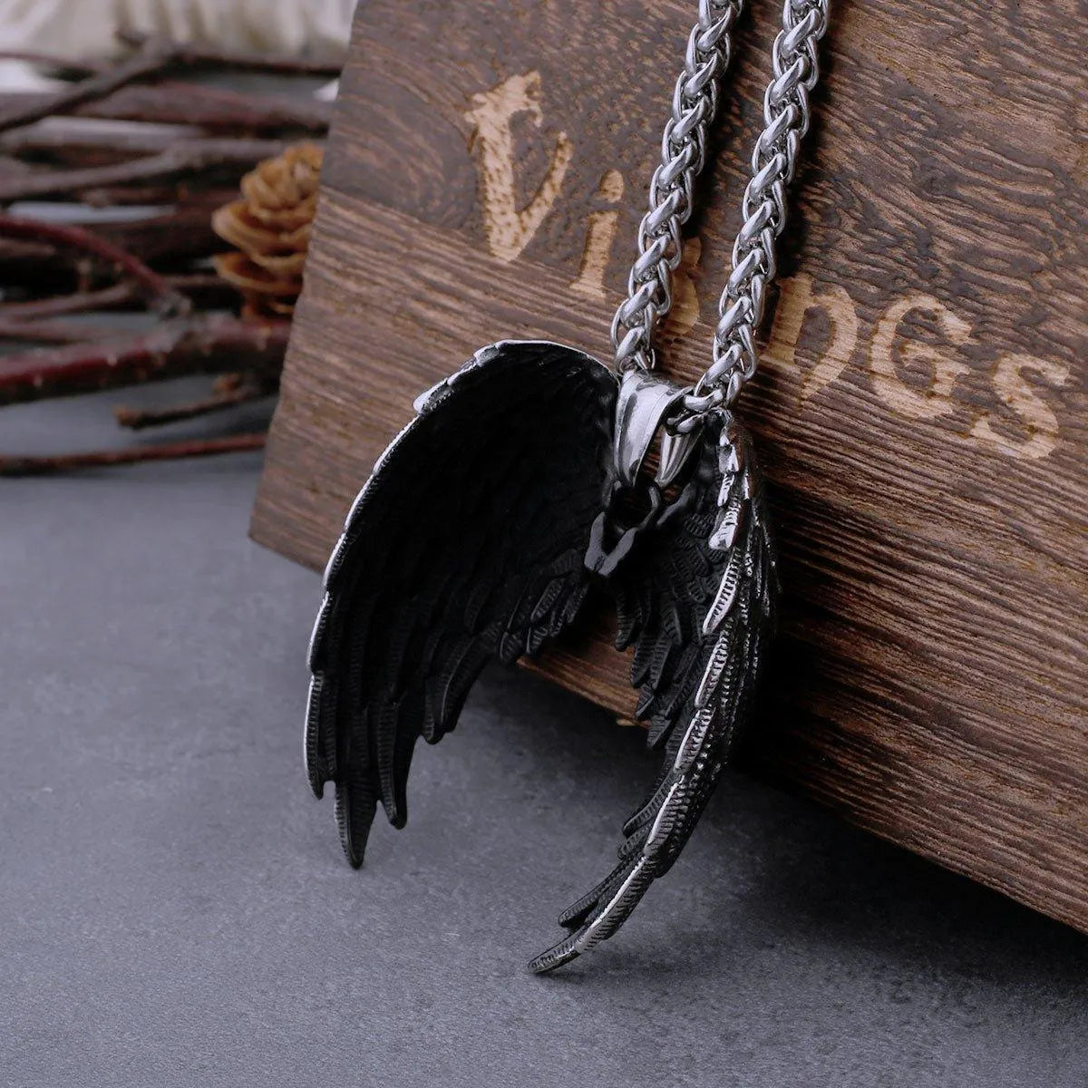 GOTHIC ANGEL WINGS NECKLACE - Cozilia