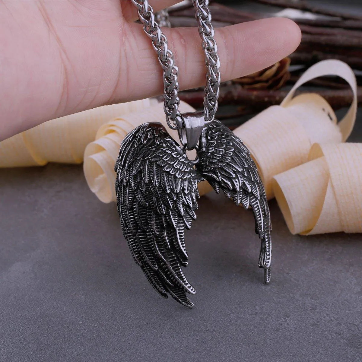 GOTHIC ANGEL WINGS NECKLACE - Cozilia