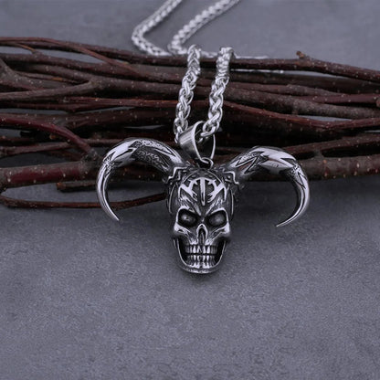 GOTHIC CLOWN SKULL NECKLACE - Cozilia