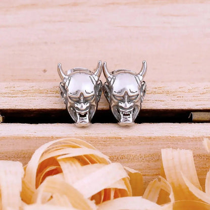 HANNYA MASK STUD EARRING - Cozilia