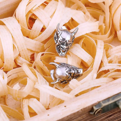 HANNYA MASK STUD EARRING - Cozilia