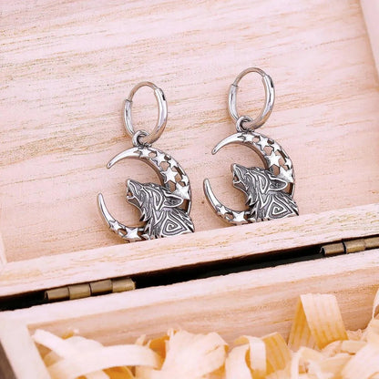 HOWLING WOLF DROP EARRING - Cozilia