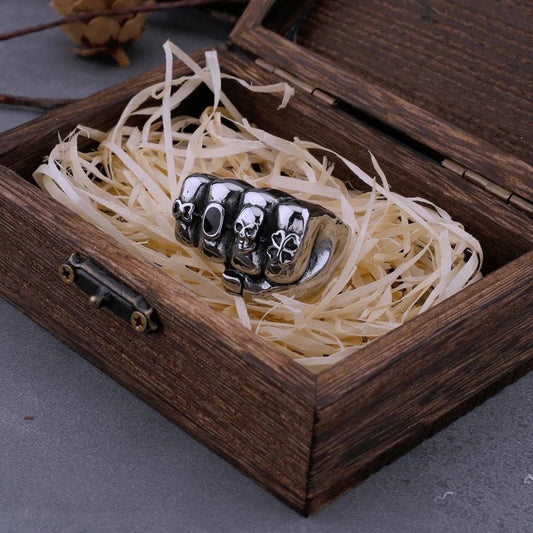 KNUCKLE SKULL RING - Cozilia