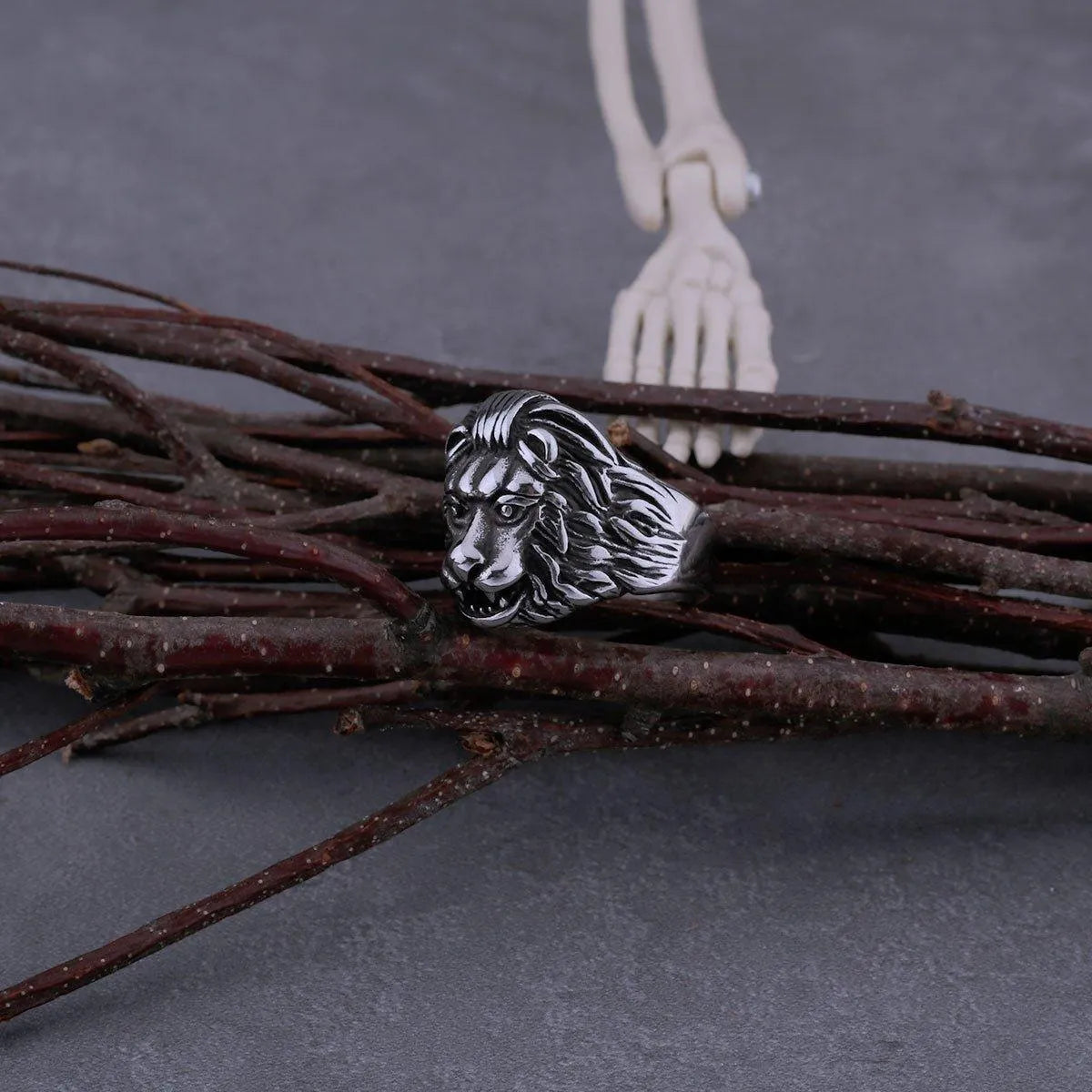 LION HEAD RING - Cozilia