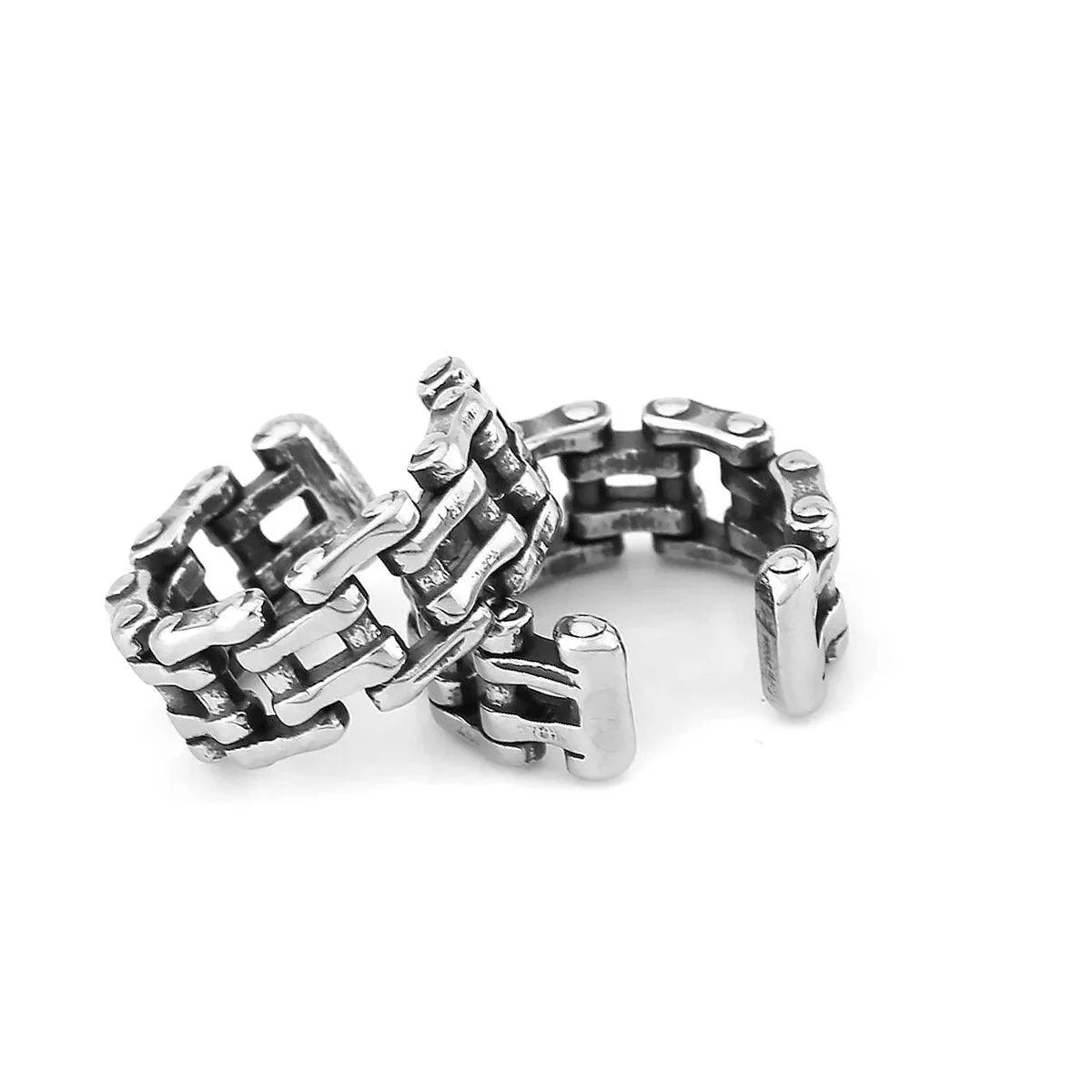 MOTORCYCLE CHAIN CLIP EARRING - Cozilia