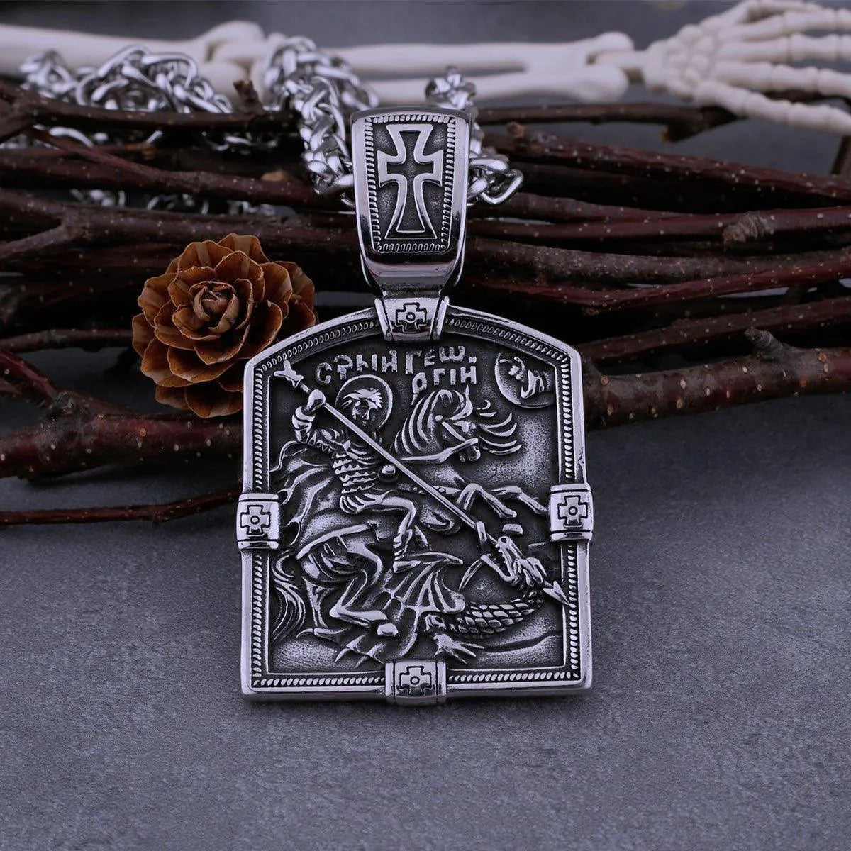 RELIGIOUS HOLY WARRIOR NECKLACE - Cozilia