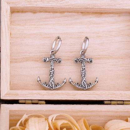 SHIP ANCHOR DROP EARRING - Cozilia