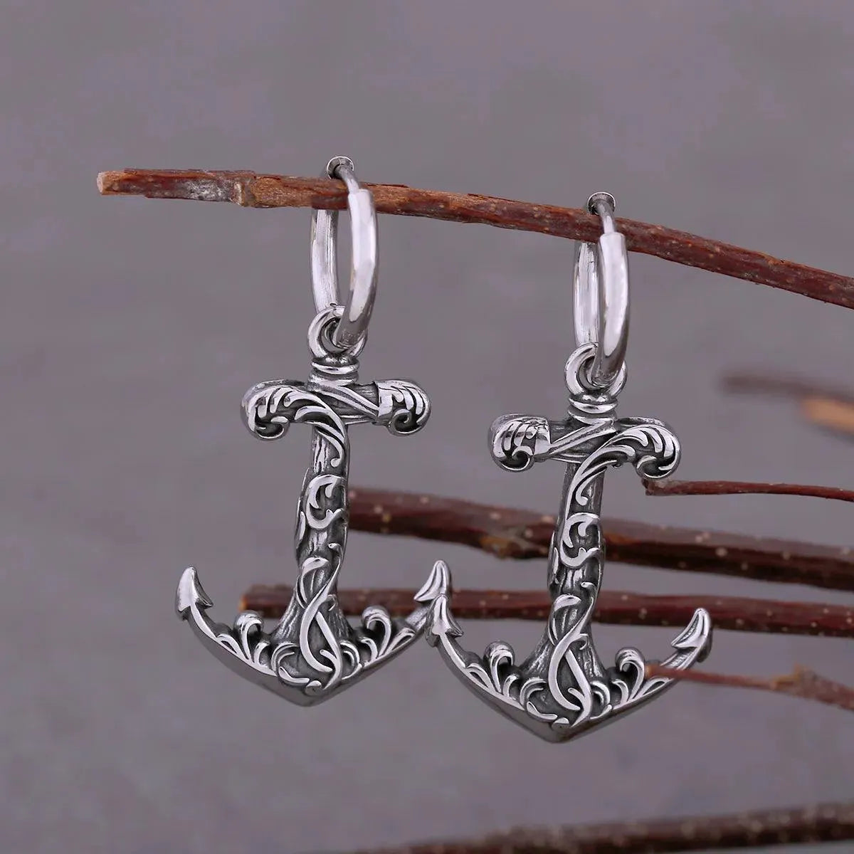 SHIP ANCHOR DROP EARRING - Cozilia