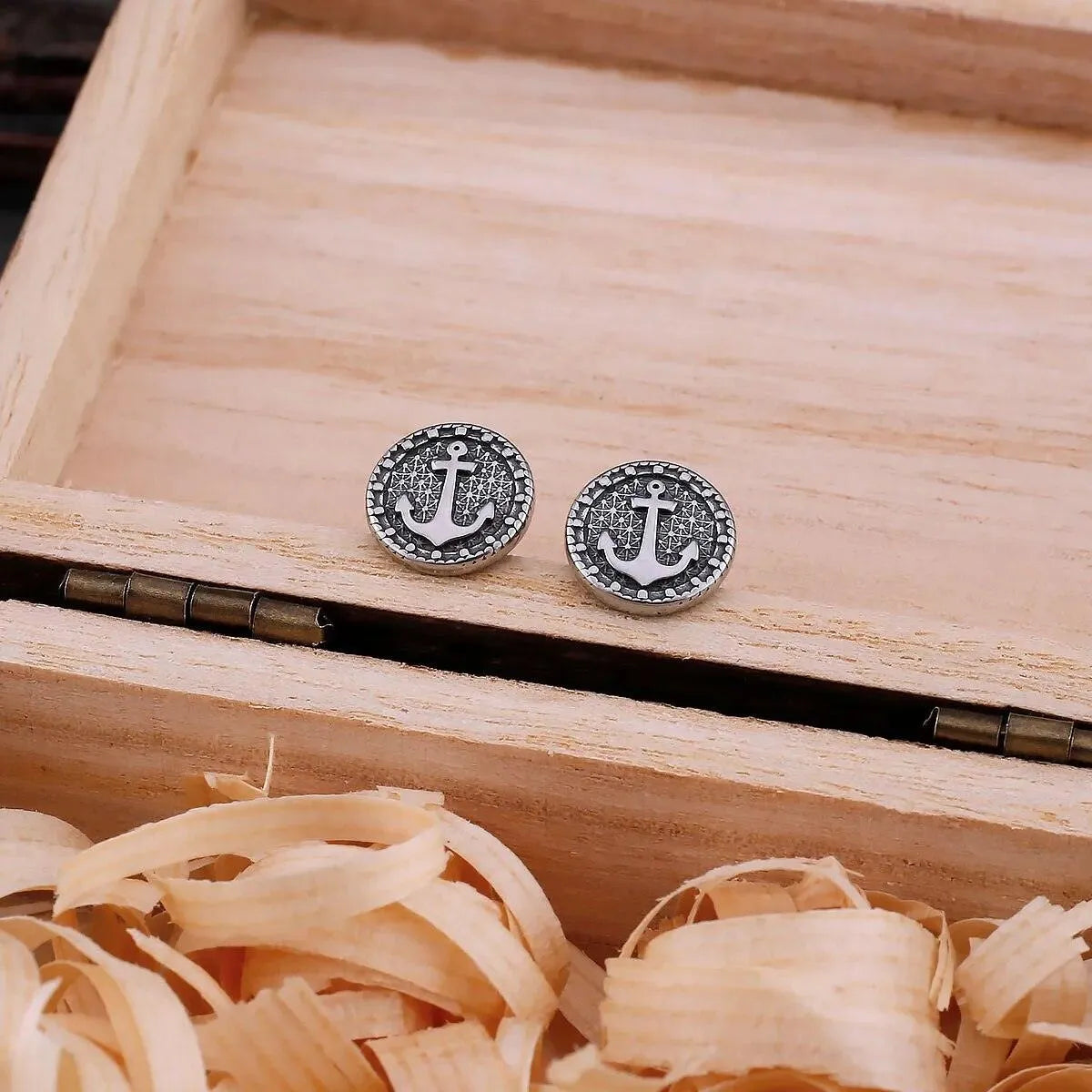 SHIP ANCHOR STUD EARRING - Cozilia