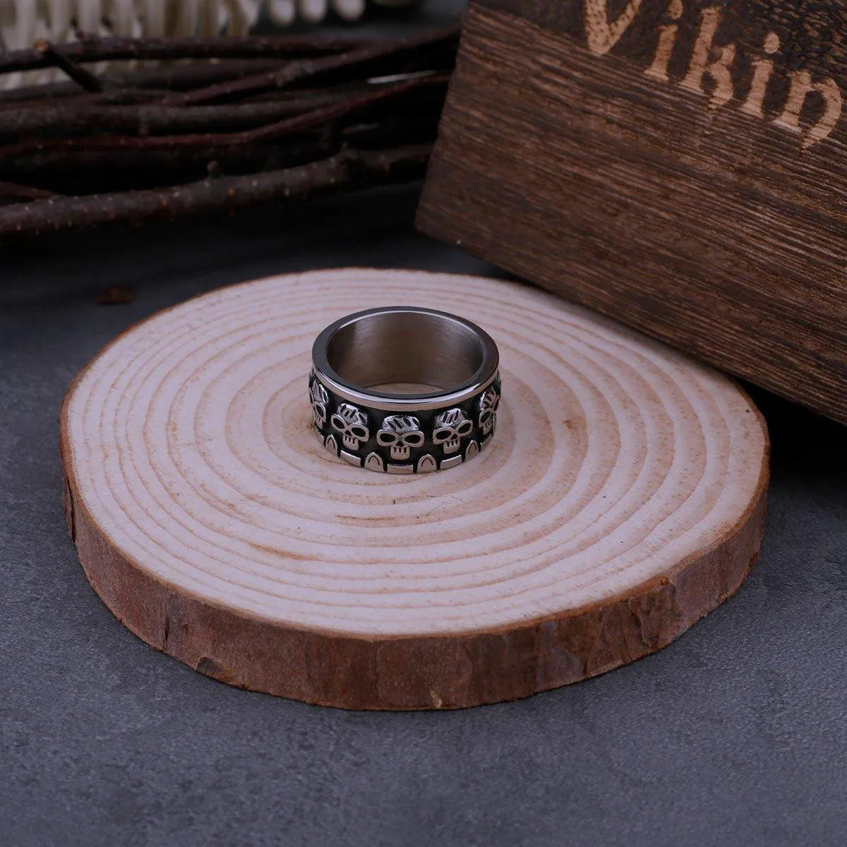 SIMPLE SKULL RING - Cozilia