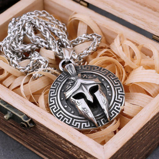 SPARTAN WARRIOR HELMET NECKLACE - Cozilia