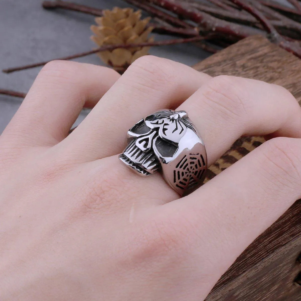 SPIDER SKULL RING - Cozilia