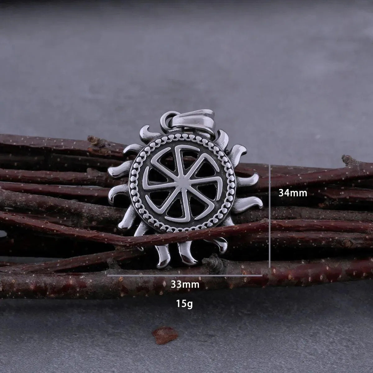 SUN WHEEL NECKLACE - Cozilia