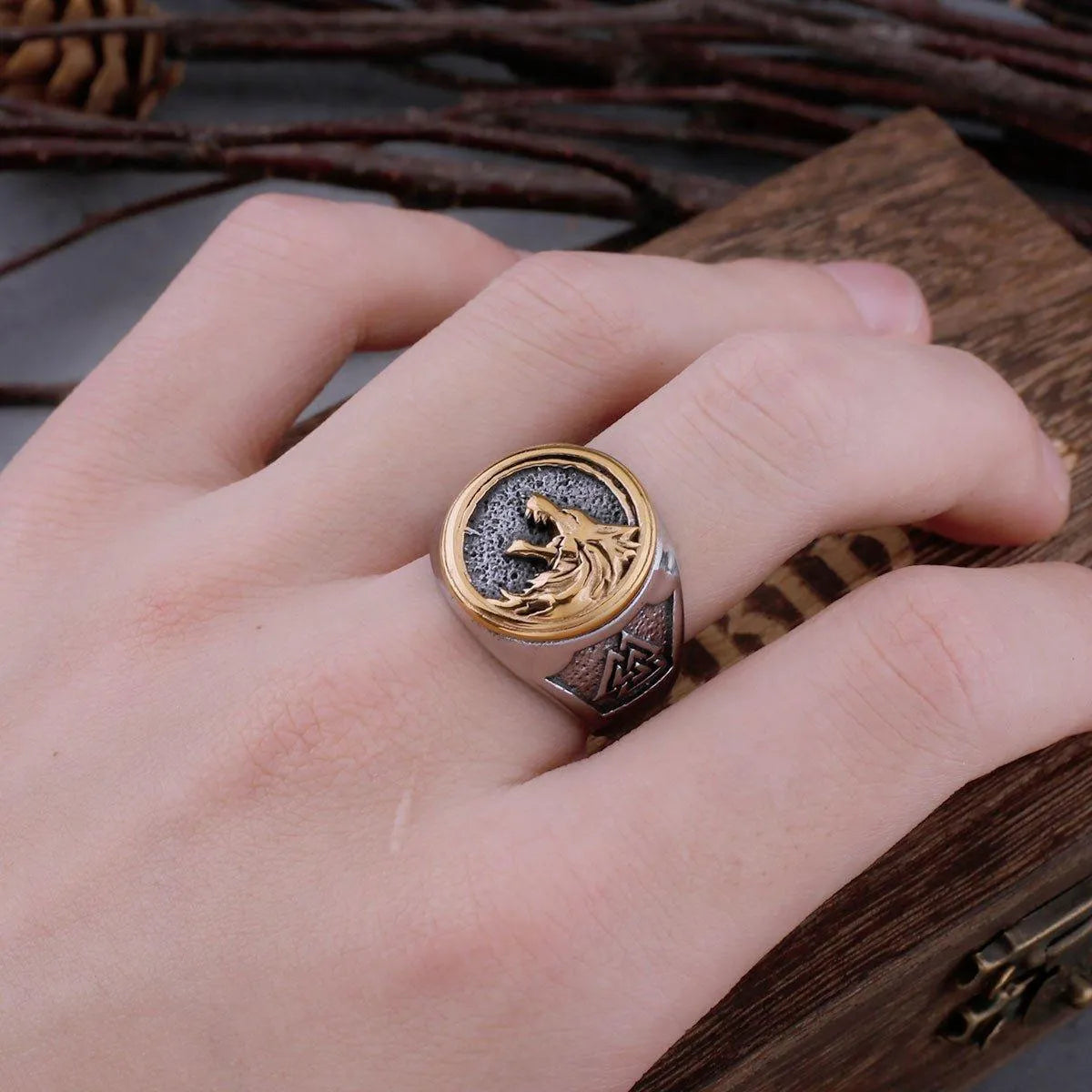 VIKING FENRIR WOLF RING - Cozilia