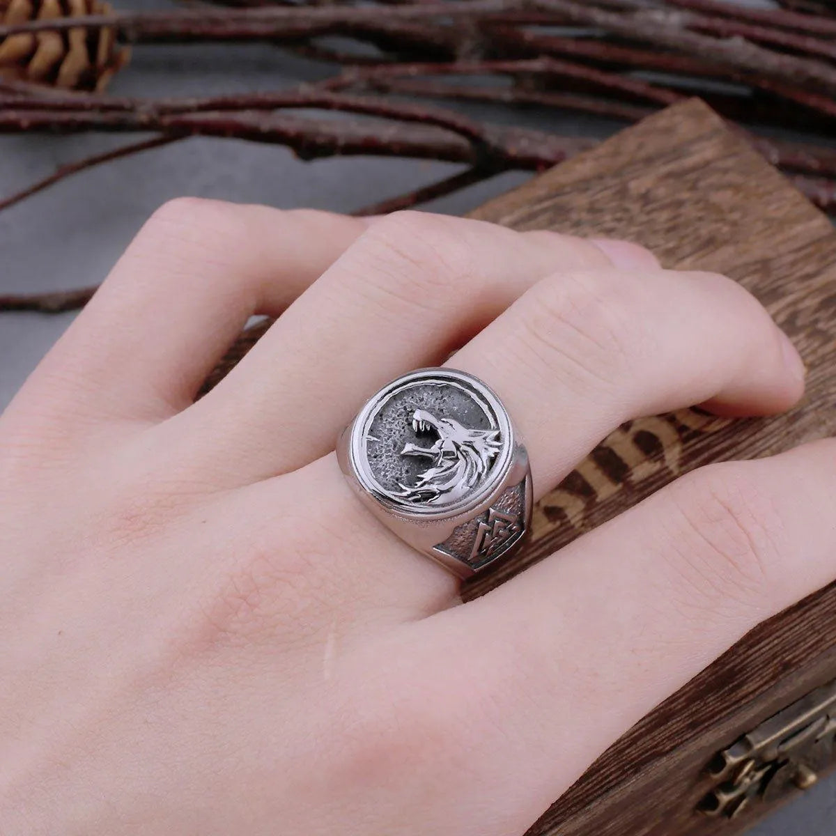 VIKING FENRIR WOLF RING - Cozilia