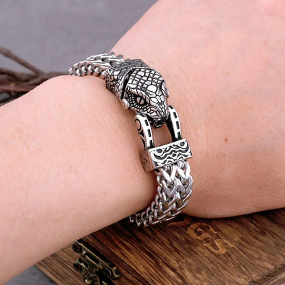 VIKING HUNTER'S COMPANION HEAVY CHAIN BRACELET - Cozilia