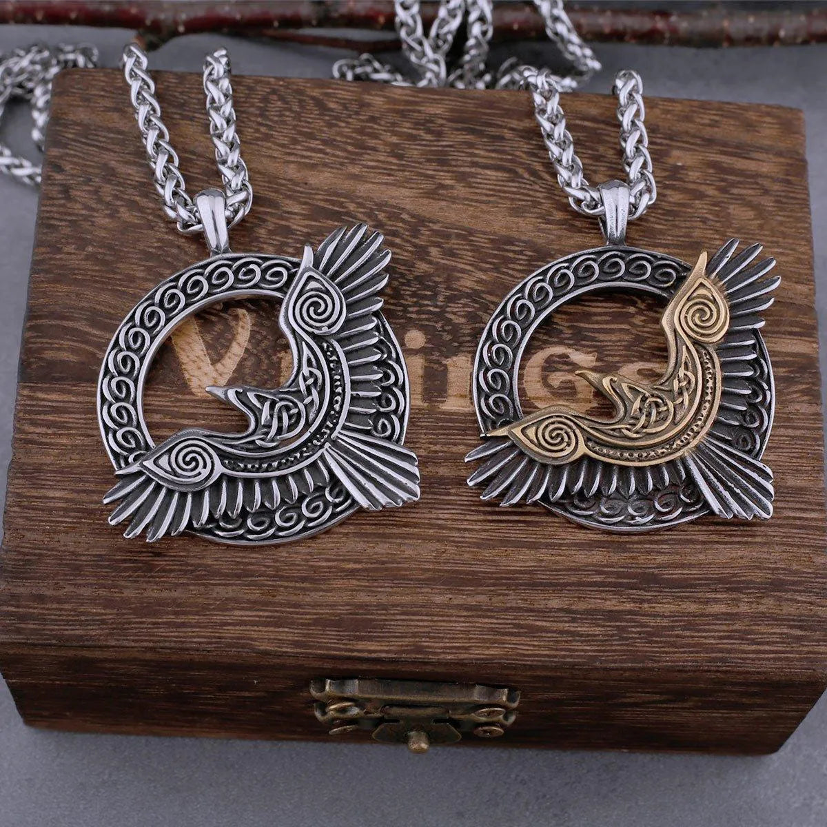 VIKING ODIN'S RAVEN NECKLACE - Cozilia