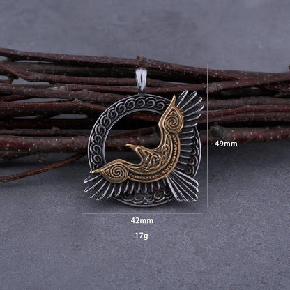 VIKING ODIN'S RAVEN NECKLACE - Cozilia