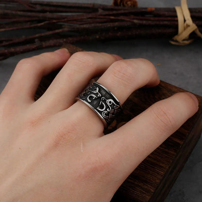 VIKING RUNE BEAR RING - Cozilia