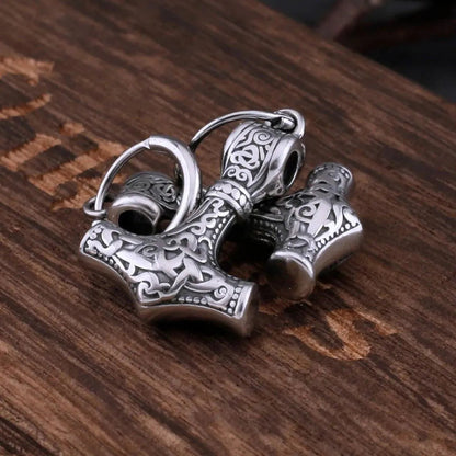 VIKING THOR'S HAMMER DROP EARRING - Cozilia