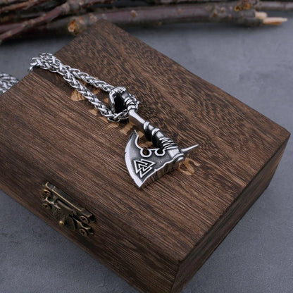 VIKING VALKNUT AXE NECKLACE - Cozilia