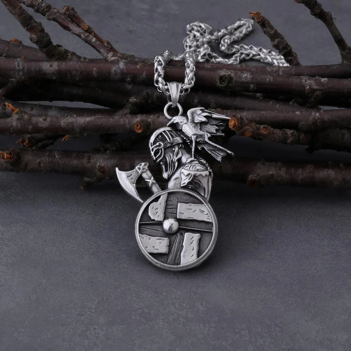 VIKING WARRIOR NECKLACE - Cozilia